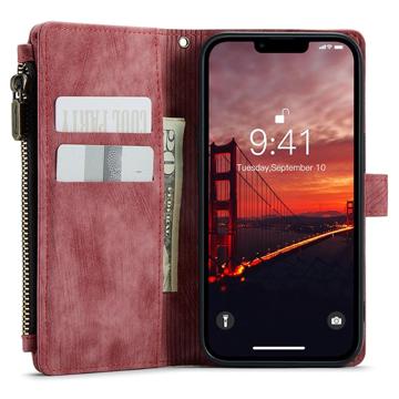 iPhone 14 Caseme C30 Multifunktionel Pung - Rød