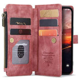 iPhone 14 Caseme C30 Multifunktionel Pung - Rød