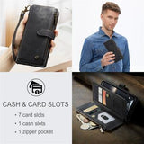 iPhone 15 Caseme C30 Multifunktionel Pung - Sort