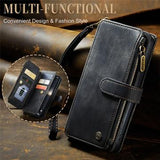 iPhone 15 Caseme C30 Multifunktionel Pung - Sort