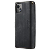 iPhone 15 Caseme C30 Multifunktionel Pung - Sort