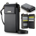 Caseme ME50 Universal Crossbody-taske m. RFID-beskyttelse - 4"-7.3" - Sort