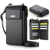 Caseme ME50 Universal Crossbody-taske m. RFID-beskyttelse - 4"-7.3" - Sort