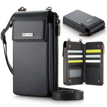 Caseme ME50 Universal Crossbody-taske m. RFID-beskyttelse - 4"-7.3" - Sort