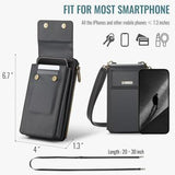 Caseme ME50 Universal Crossbody-taske m. RFID-beskyttelse - 4"-7.3" - Sort