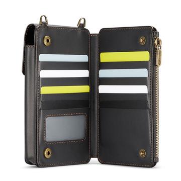 Caseme ME50 Universal Crossbody-taske m. RFID-beskyttelse - 4"-7.3" - Sort