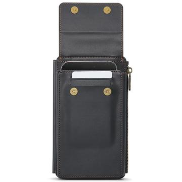 Caseme ME50 Universal Crossbody-taske m. RFID-beskyttelse - 4"-7.3" - Sort