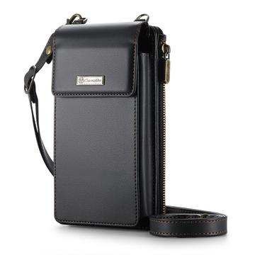 Caseme ME50 Universal Crossbody-taske m. RFID-beskyttelse - 4"-7.3" - Sort