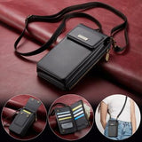 Caseme ME50 Universal Crossbody-taske m. RFID-beskyttelse - 4"-7.3" - Sort
