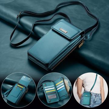 Caseme ME50 Universal Crossbody-taske m. RFID-beskyttelse - 4"-7.3" - Blå