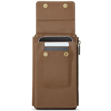 Caseme ME50 Universal Crossbody-taske m. RFID-beskyttelse - 4"-7.3" - Brun
