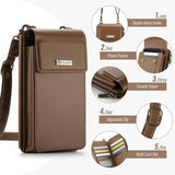 Caseme ME50 Universal Crossbody-taske m. RFID-beskyttelse - 4"-7.3" - Brun