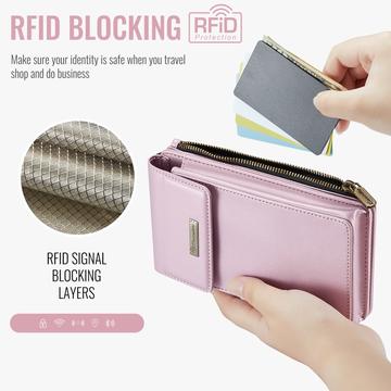 Caseme ME50 Universal Crossbody-taske m. RFID-beskyttelse - 4"-7.3" - Pink