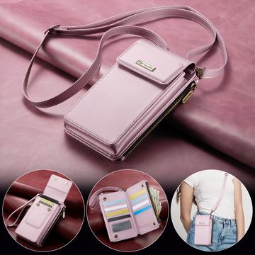 Caseme ME50 Universal Crossbody-taske m. RFID-beskyttelse - 4"-7.3" - Pink