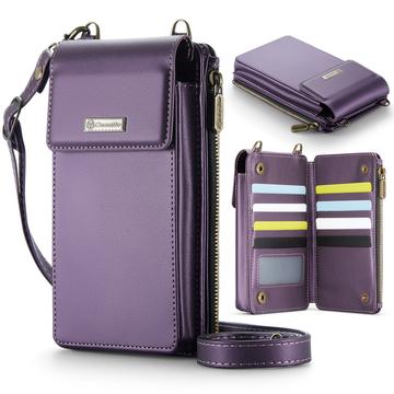 Caseme ME50 Universal Crossbody-taske m. RFID-beskyttelse - 4"-7.3" - Lilla
