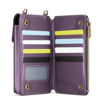 Caseme ME50 Universal Crossbody-taske m. RFID-beskyttelse - 4"-7.3" - Lilla