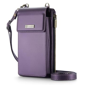 Caseme ME50 Universal Crossbody-taske m. RFID-beskyttelse - 4"-7.3" - Lilla