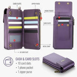 Caseme ME50 Universal Crossbody-taske m. RFID-beskyttelse - 4"-7.3" - Lilla