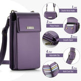 Caseme ME50 Universal Crossbody-taske m. RFID-beskyttelse - 4"-7.3" - Lilla
