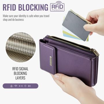 Caseme ME50 Universal Crossbody-taske m. RFID-beskyttelse - 4"-7.3" - Lilla