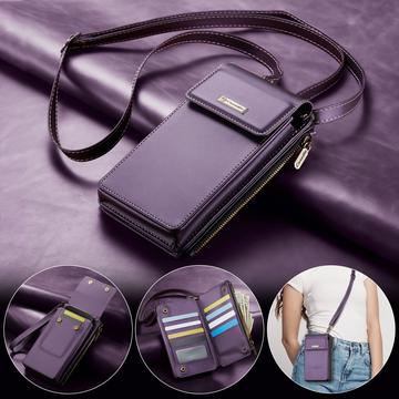 Caseme ME50 Universal Crossbody-taske m. RFID-beskyttelse - 4"-7.3" - Lilla