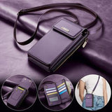 Caseme ME50 Universal Crossbody-taske m. RFID-beskyttelse - 4"-7.3" - Lilla
