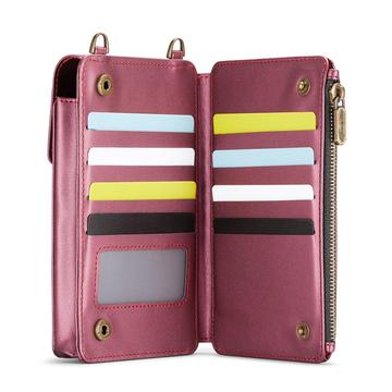 Caseme ME50 Universal Crossbody-taske m. RFID-beskyttelse - 4"-7.3" - Rød