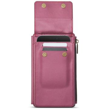 Caseme ME50 Universal Crossbody-taske m. RFID-beskyttelse - 4"-7.3" - Rød