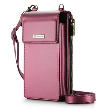 Caseme ME50 Universal Crossbody-taske m. RFID-beskyttelse - 4"-7.3" - Rød