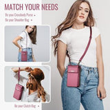 Caseme ME50 Universal Crossbody-taske m. RFID-beskyttelse - 4"-7.3" - Rød