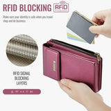 Caseme ME50 Universal Crossbody-taske m. RFID-beskyttelse - 4"-7.3" - Rød