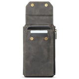Caseme Me40 Universal RFID-skuldertaske - 4"-7.5" - Kaffe