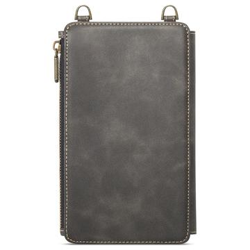 Caseme Me40 Universal RFID-skuldertaske - 4"-7.5" - Kaffe