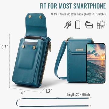 Caseme Me40 Universal RFID-skuldertaske - 4"-7.5" - Grøn