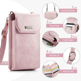Caseme Me40 Universal RFID-skuldertaske - 4"-7.5" - Pink