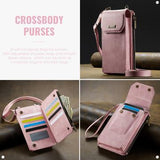 Caseme Me40 Universal RFID-skuldertaske - 4"-7.5" - Pink