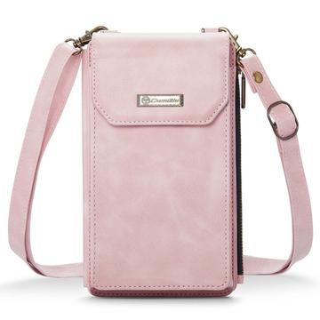 Caseme Me40 Universal RFID-skuldertaske - 4"-7.5" - Pink