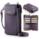 Caseme Me40 Universal RFID-skuldertaske - 4"-7.5" - Lilla