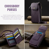 Caseme Me40 Universal RFID-skuldertaske - 4"-7.5" - Lilla
