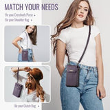 Caseme Me40 Universal RFID-skuldertaske - 4"-7.5" - Lilla