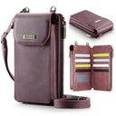 Caseme Me40 Universal RFID-skuldertaske - 4"-7.5" - Rød