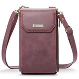 Caseme Me40 Universal RFID-skuldertaske - 4"-7.5" - Rød