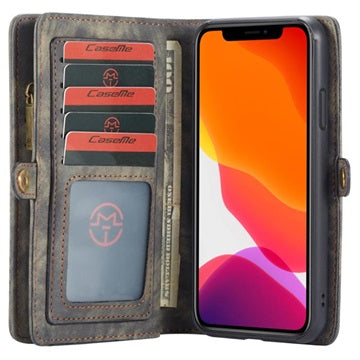 Caseme 2-i-1 Multifunktionel iPhone 11 Pung - Grå