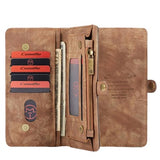Caseme 2-i-1 Multifunktionel iPhone 11 Pro Max Pung - Brun
