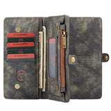 Caseme 2-i-1 Multifunktionel iPhone 11 Pro Max Pung - Sort