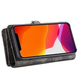 Caseme 2-i-1 Multifunktionel iPhone 11 Pro Max Pung - Sort