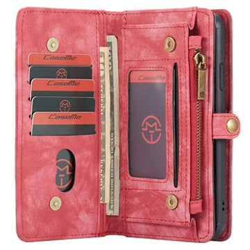 Caseme 2-i-1 Multifunktionel iPhone 11 Pro Max Pung - Rød