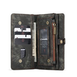 Caseme Multifunktionel iPhone 12 Pro Max Pung Taske - Sort