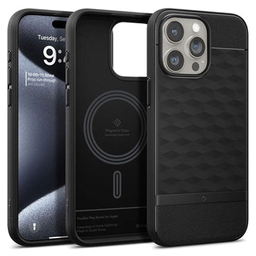 iPhone 15 Pro Max Caseology Parallax Mag Hybrid Cover - Sort
