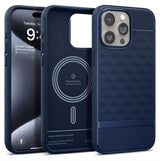 iPhone 15 Pro Max Caseology Parallax Mag Hybrid Cover - Midnatsblå